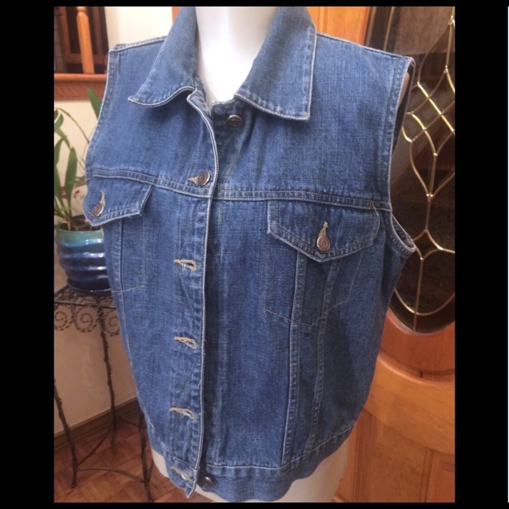 Crazy Horse Jean Vest size M